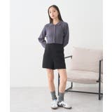 襟付きケーブルニットジャケット | earth music&ecology | 詳細画像4