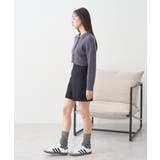 襟付きケーブルニットジャケット | earth music&ecology | 詳細画像5