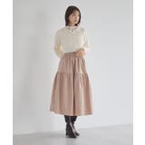 襟付きケーブルニットジャケット | earth music&ecology | 詳細画像14