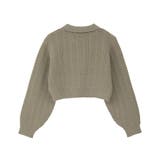 襟付きケーブルニットジャケット | earth music&ecology | 詳細画像22