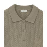 襟付きケーブルニットジャケット | earth music&ecology | 詳細画像23