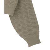 襟付きケーブルニットジャケット | earth music&ecology | 詳細画像24