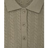 襟付きケーブルニットジャケット | earth music&ecology | 詳細画像26