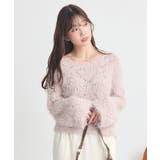 シャギーミックス透かしハート柄ニット | earth music&ecology  | 詳細画像15 