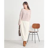 シャギーミックス透かしハート柄ニット | earth music&ecology  | 詳細画像18 