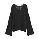 シャギーミックス透かしハート柄ニット | earth music&ecology  | 詳細画像23 