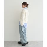 シャギーミックス透かしハート柄ニット | earth music&ecology  | 詳細画像7 