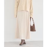 サテンフレアスカート | earth music&ecology  | 詳細画像18 