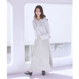 サテンフレアスカート | earth music&ecology  | 詳細画像6 