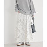 サテンフレアスカート | earth music&ecology  | 詳細画像8 