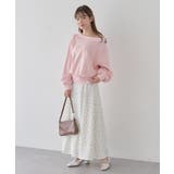 サテンフレアスカート | earth music&ecology  | 詳細画像34 