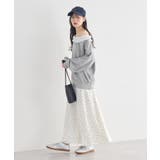 サテンフレアスカート | earth music&ecology | 詳細画像10