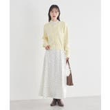 サテンフレアスカート | earth music&ecology | 詳細画像16