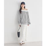 サテンフレアスカート | earth music&ecology | 詳細画像9