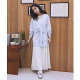 サテンフレアスカート | earth music&ecology | 詳細画像18