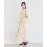 サテンフレアスカート | earth music&ecology | 詳細画像23