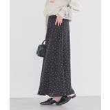 サテンフレアスカート | earth music&ecology | 詳細画像35