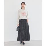 サテンフレアスカート | earth music&ecology | 詳細画像37