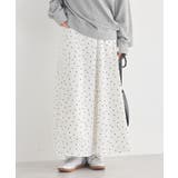 アイボリー | サテンフレアスカート | earth music&ecology 