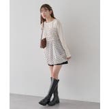 ドットバルーンキャミチュニック | earth music&ecology  | 詳細画像18 