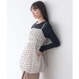 ドットバルーンキャミチュニック | earth music&ecology  | 詳細画像9 