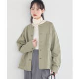 ライトグリーン | ノーカラーカバーオール | earth music&ecology 