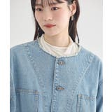 デニムノーカラーカバーオール | earth music&ecology  | 詳細画像16 