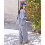 デニムノーカラーカバーオール | earth music&ecology  | 詳細画像3 