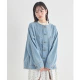 デニムノーカラーカバーオール | earth music&ecology | 詳細画像15