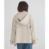 2WAYフードショートフレアトレンチ | earth music&ecology  | 詳細画像15 