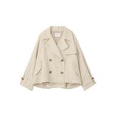 2WAYフードショートフレアトレンチ | earth music&ecology  | 詳細画像41 