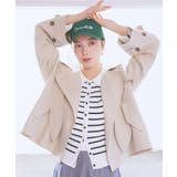 2WAYフードショートフレアトレンチ | earth music&ecology  | 詳細画像7 