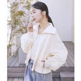 アイボリー | レースリバーシブルブルゾン | earth music&ecology