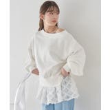 裾スリット裏毛プルオーバー | earth music&ecology  | 詳細画像2 