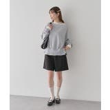 裾スリット裏毛プルオーバー | earth music&ecology  | 詳細画像16 