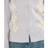 アーガイルニットカーディガン | earth music&ecology  | 詳細画像22 