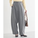 ストライプグレー | バルーンパンツ | earth music&ecology 