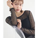 レースドッキングボートネックプルオーバー | earth music&ecology  | 詳細画像12 