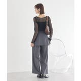 レースドッキングボートネックプルオーバー | earth music&ecology  | 詳細画像16 