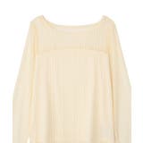 レースドッキングボートネックプルオーバー | earth music&ecology  | 詳細画像20 