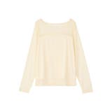 レースドッキングボートネックプルオーバー | earth music&ecology  | 詳細画像27 