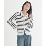 レギュラーカラーニットカーディガン | earth music&ecology  | 詳細画像5 