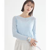 ライトブルー | 微シアーメロープルオーバー | earth music&ecology