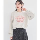 杢ホワイト | アソートロゴウラケドロストプルオーバー | earth music&ecology 