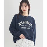 ネイビー | アソートロゴウラケドロストプルオーバー | earth music&ecology 