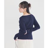 バイカラーヘンリーネックニットプルオーバー | earth music&ecology  | 詳細画像4 