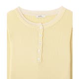 バイカラーヘンリーネックニットプルオーバー | earth music&ecology  | 詳細画像18 