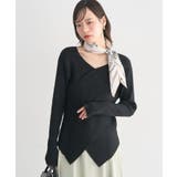 ブラック | クロスニットプルオーバー | earth music&ecology 