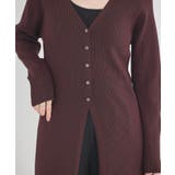 Vネックニットワンピース | earth music&ecology  | 詳細画像14 