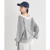 フリルオフショルウラケスウェット | earth music&ecology  | 詳細画像4 